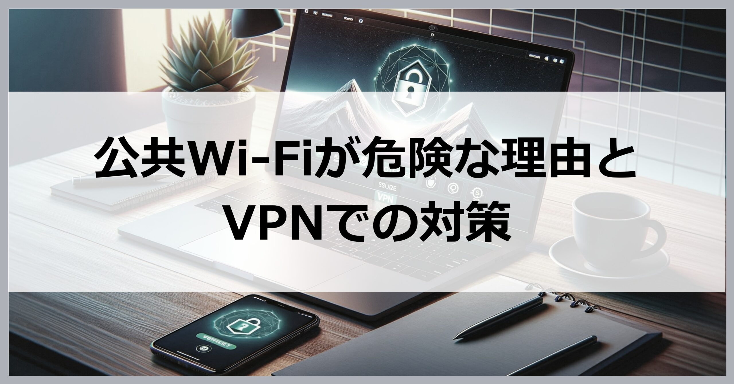 公共Wi-Fiが危険な理由とVPNでの対策